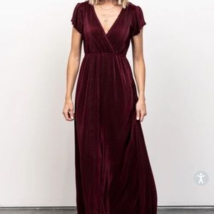Baltic born Athena pleated dress mulberry - size M